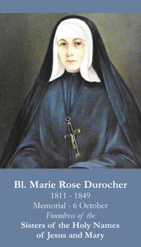 Blessed Marie Rose Durocher Holy Card Pc#352