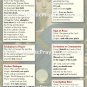 **LARGE PRINT** Mass Pew Cards WITH NEW TRANSLATIONS #MC85X55-LARGE