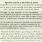 Apostolic Pardon Prayer Card (used w/ Anointing of Sick) #451