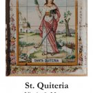 St. Quiteria Holy Card PC#479