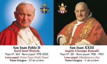 *SPANISH* Special Commemorative Popes John Paul II & John XXIII Canonization Card #476