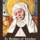 St. Bridget of Sweden Prayer Card PC# 573