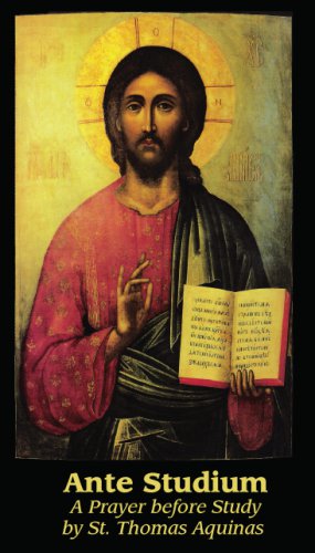 Ante Studium (Prayer Before Study) Prayer Card PC#394