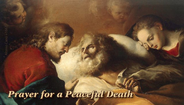 St. Joseph Prayer for a Peaceful Death Holy Card PC#439