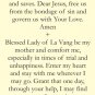 Our Lady of La Vang Prayer Card PC#381