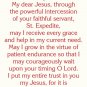 St. Expedite Prayer Card PC#437