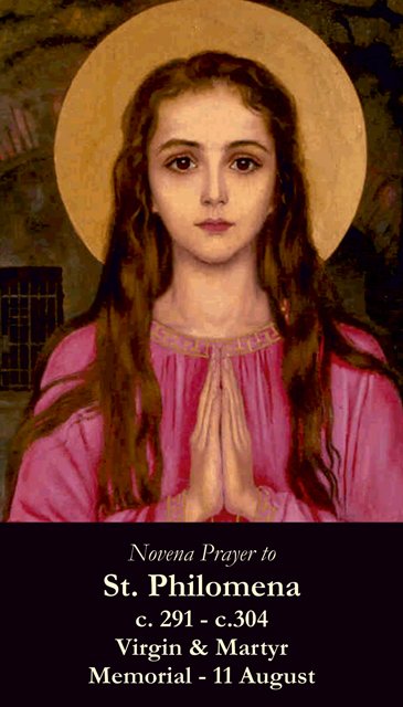 St. Philomena Prayer Card PC#151