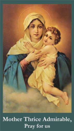 Mother Thrice Admirable Prayer Card PC#629