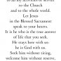 St. John Paul II Eucharistic Prayer Card PC#643