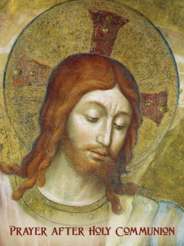 Prayer After Holy Communion Card *LARGE* PC#645L