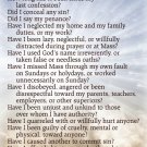 Examination of Conscience Card PC#686