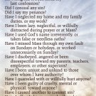 Examination of Conscience Card PC#686