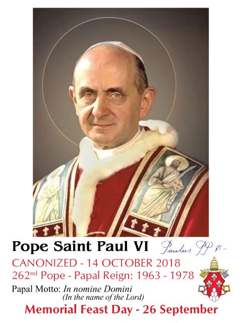 Special Ltd Ed Collector's Series Commemorative Pope Paul VI ...