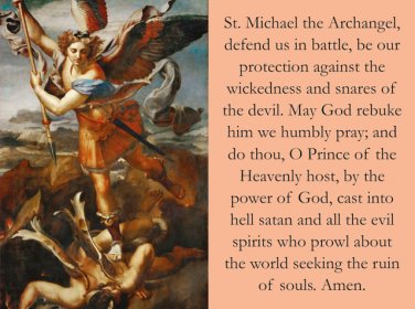 St. Michael & Sub Tuum Praesidium Prayer Card for the Church in Crisis PC#717