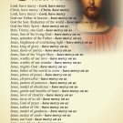 Litany of the Holy Name of Jesus Prayer Card PC#726