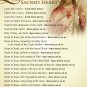 Litany of the Sacred Heart of Jesus Prayer Card PC-725