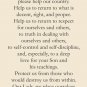 *LARGE* Prayer for America Holy Card PC#320L