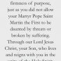 Pope Saint Martin I Holy Card PC#753