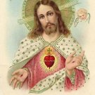 Sacred Heart - Peace, Justice & Charity Holy Card PC#754