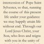 Pope Saint Sylvester I Prayer Card PC#758