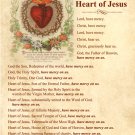 Litany of the Most Sacred Heart of Jesus Prayer Card PC#769