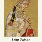 Pope Saint Fabian Prayer Card PC-775