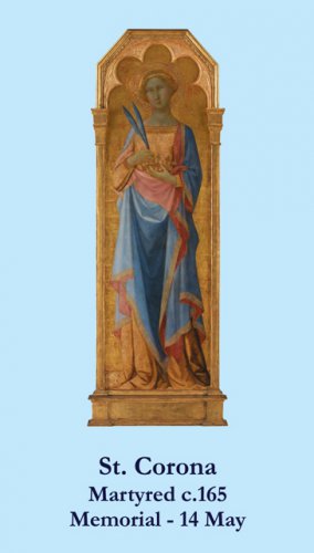 St. Corona Prayer Card PC-793