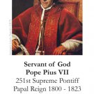 Pope Pius VII Prayer Card PC-814