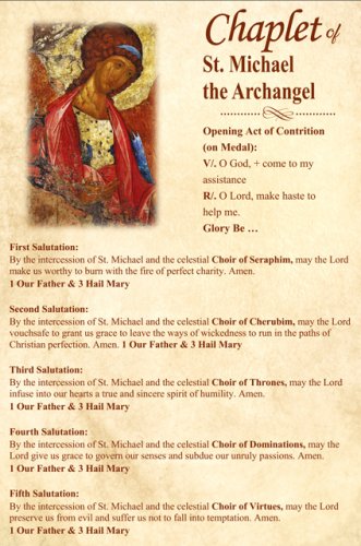 St. Michael Chaplet Prayer Card PC-820