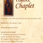 St. Genesius Corona Chaplet Prayer Card PC-821