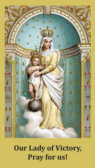 Our Lady Of Victory Prayer Card PC-822