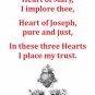 Hearts of Jesus, Mary & Joseph Prayer Card PC-843