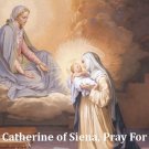 St. Catherine of Siena Prayer to Prevent Miscarriage Card PC-874