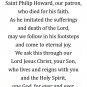 St. Philip Howard Prayer Card PC-921