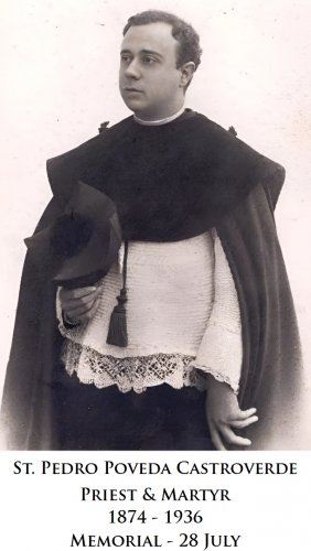 St. Pedro Poveda Castroverde Prayer Card PC-920