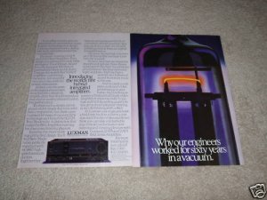 LUXMAN TUBE Amplifier Ad, LV-105,103, 2 pages