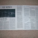 Carver SD/A-490t CD Review, 3 pgs, 1991, Full Test,RARE