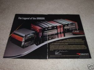 Nakamichi DRAGON Cd Player Ad, Ultra-RARE! 2 pgs, 1995