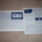 Phase Linear 400 Amplifier Review,1973, 2 pgs,Full Test