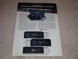 Nakamichi RX-505,RX-303,RX-202 Cassette Ad,Article 1984