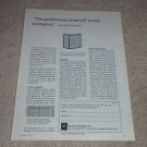 AR LST Speaker AD, 1972, Article, 1 page, RARE!