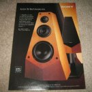 Sony ES Speakers Line Ad from 1995,mint, 1 page