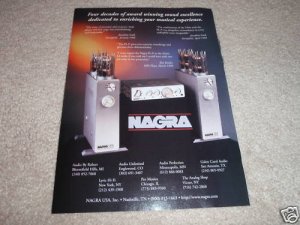 Nagra VPA Amp Ad, Pl-P Preamp Ad from 2000