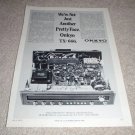 Onkyo Receiver Ad from 1973, TX-666 cover off pic