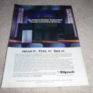 Klipsch Entire Line AD from 1995