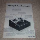 Sony 366 Open Reel Ad, 1971, Features, Rare Ad!