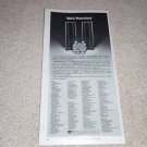 Magnepan Magneplanars MG-II Speaker Ad,6"x11"  1978