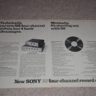 Sony QUAD Adaptor Ad,SQD-1000,200, Article, 2pgs, 1972
