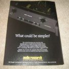 Audio Research Tube Preamp,LS2, Ad from 1992, mint!