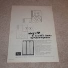 Bozak Concert Grand Speaker Ad, 1971, Article, Nice Ad!